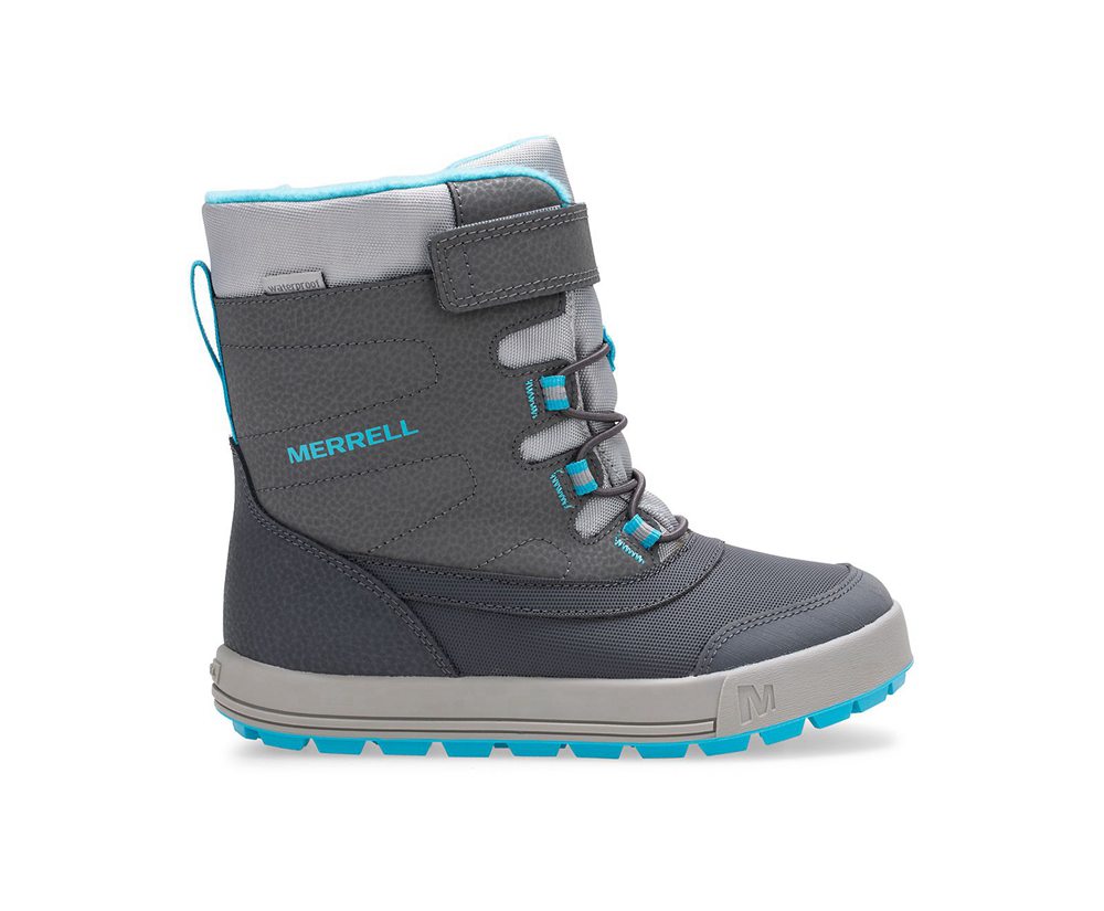 Merrell Boots Grey - Snow Storm Waterproof - Kids 16YVZRWFO